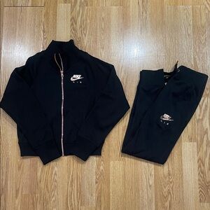 Nike Black Tracksuit with Rose Gold Accents